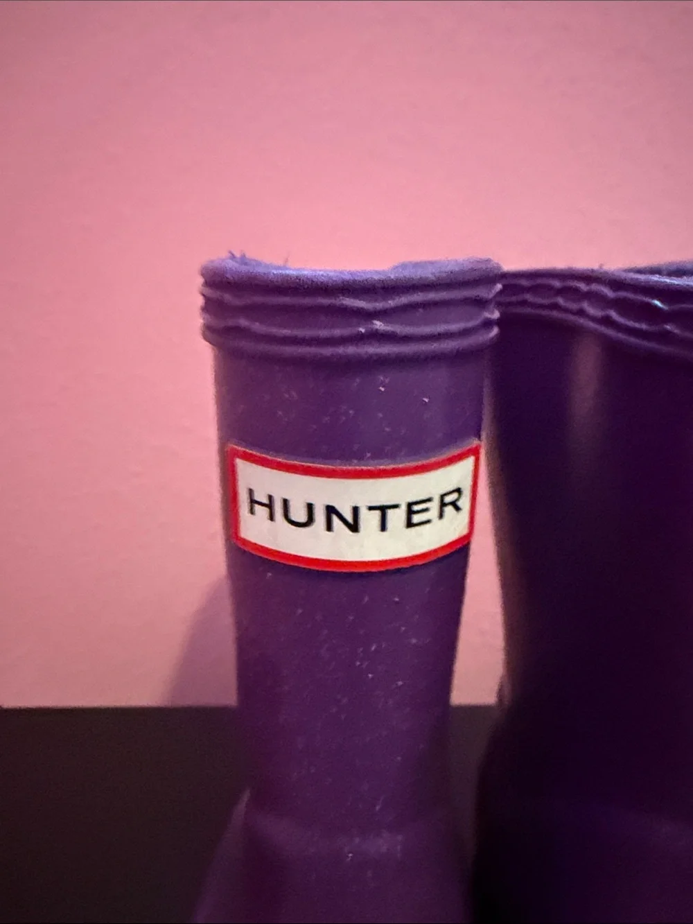 Hunter Kids Purple Glitter Rain Boots Toddler 6